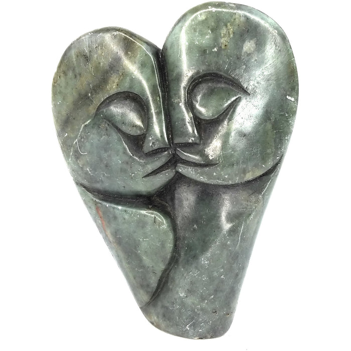 Stone Heart Kissing Couple Carved In Zimbabwe