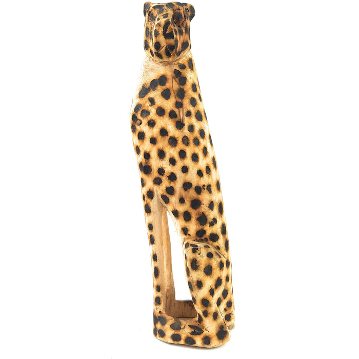 African Cheetah Hand Carved In Zimbabwe
