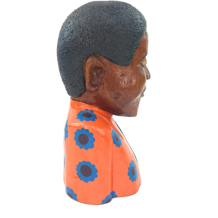 Shona Wooden Bust Handmade In Zimbabwe