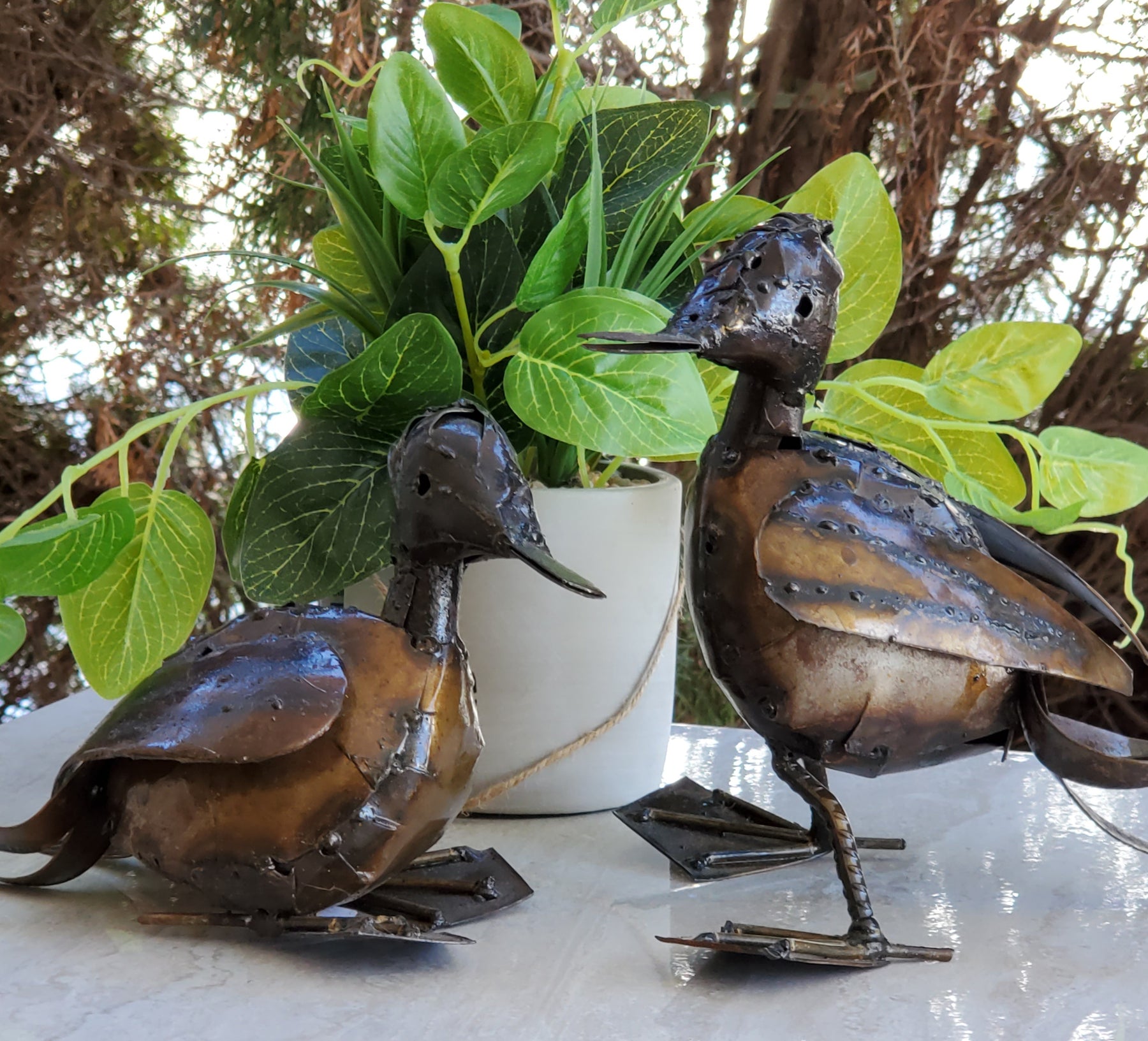 Recycled Metal Ducks