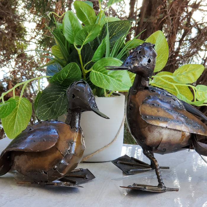 Recycled Metal Ducks