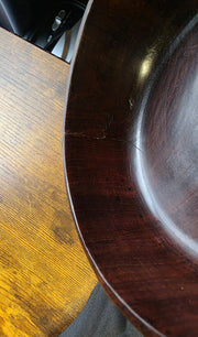 Ebony Wood Bowl – Raised Safari Animal Etchings