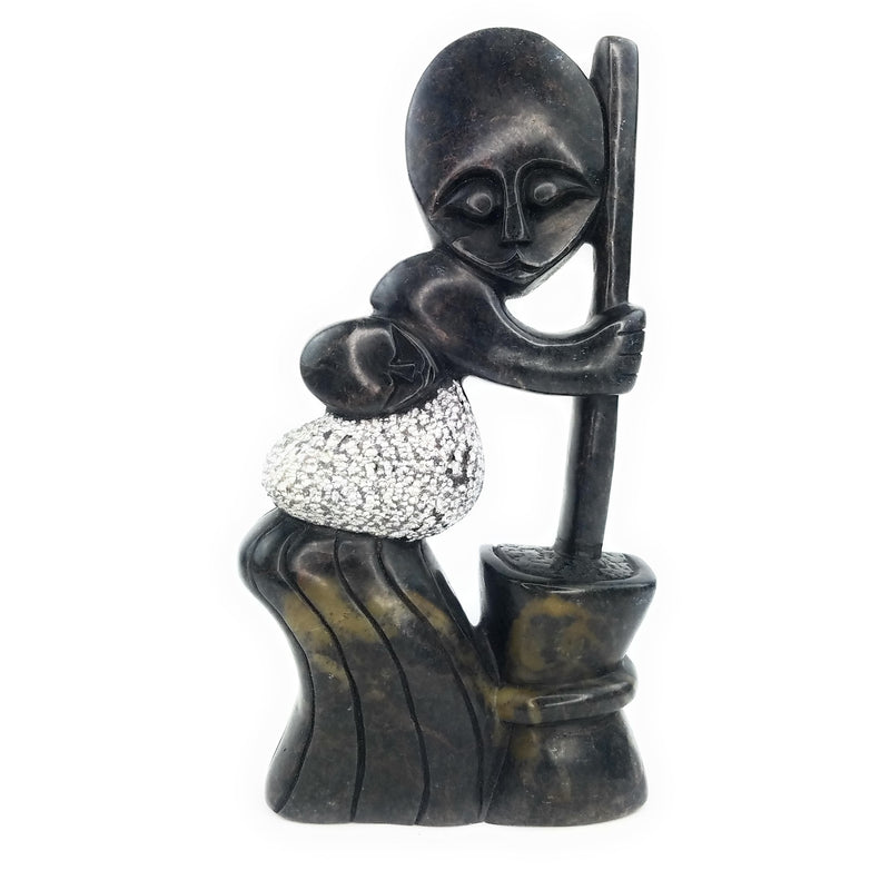 Mother and Child Hand Carved In Zimbabwe