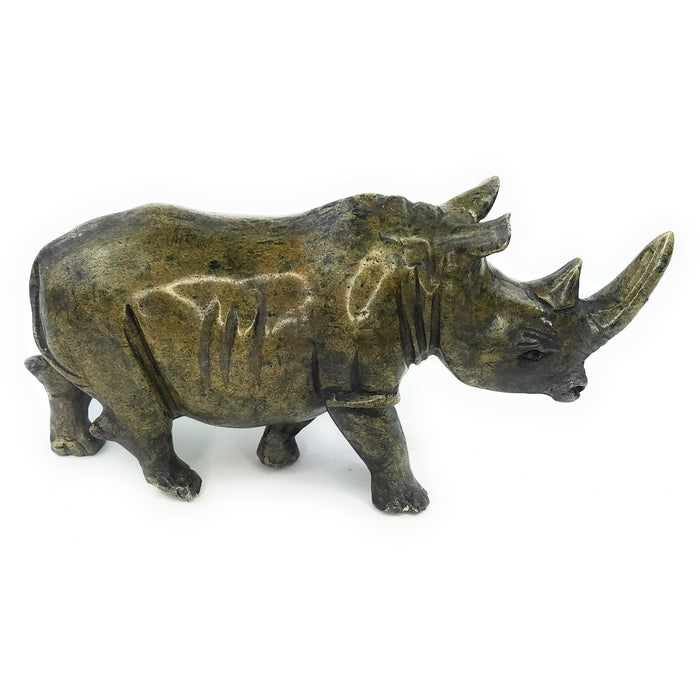 African Rhino Carving