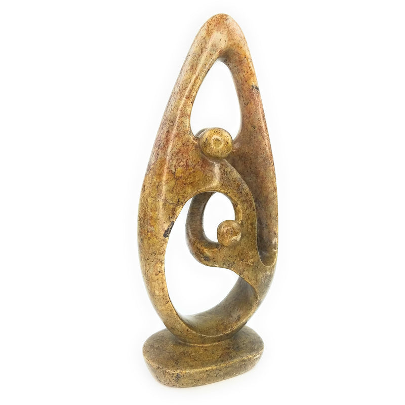 Ukama Family Of 3 Hand Carved In Zimbabwe