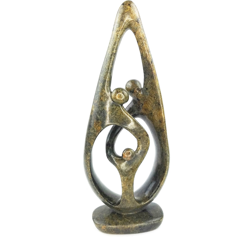 Ukama Family Of 3 Hand Carved In Zimbabwe