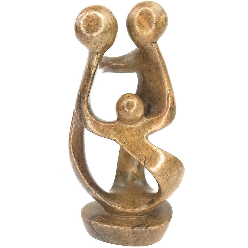 Ukama Family Of 3 Hand Carved In Zimbabwe