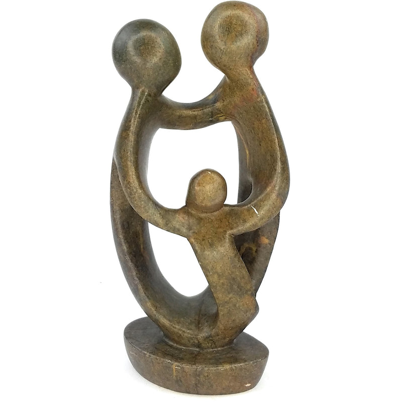 Ukama Family Of 3 Hand Carved In Zimbabwe