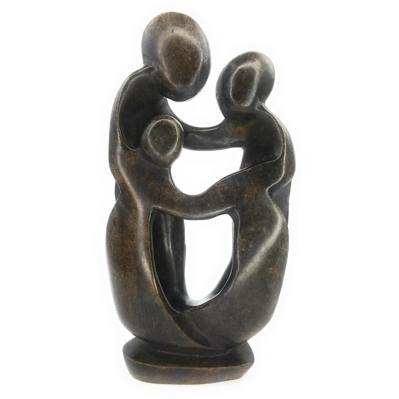 Ukama Family Of 3 Hand Carved In Zimbabwe