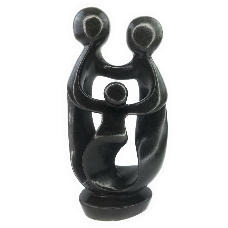 Ukama Family Of 3 Hand Carved In Zimbabwe