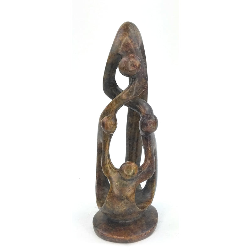 Ukama Family Of 4 Hand Carved In Zimbabwe