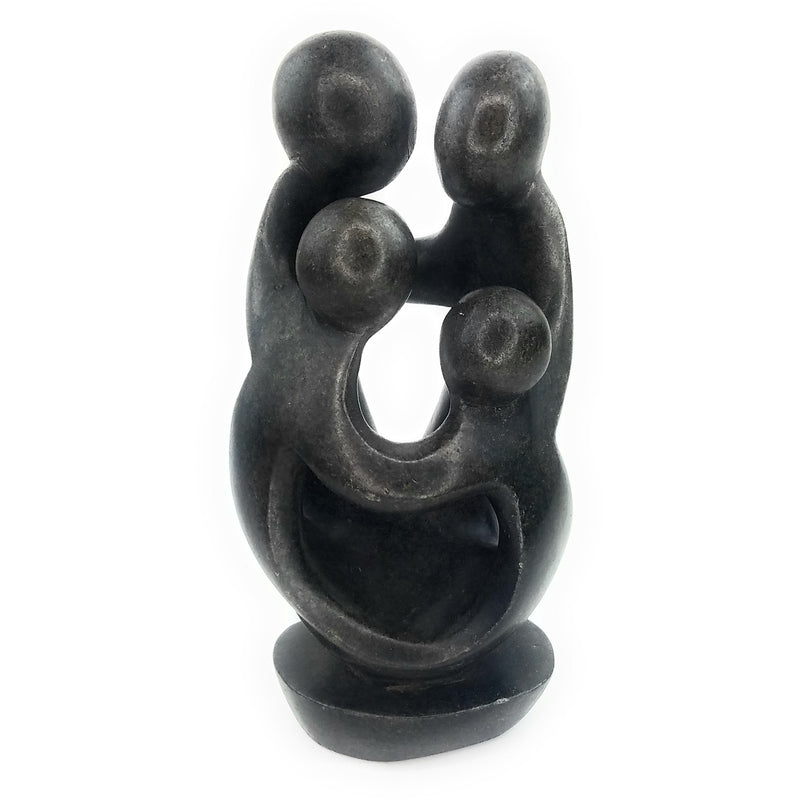 Ukama Family Of 4 Hand Carved In Zimbabwe