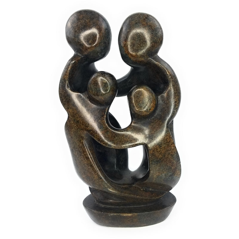 Ukama Family Of 4 Hand Carved In Zimbabwe