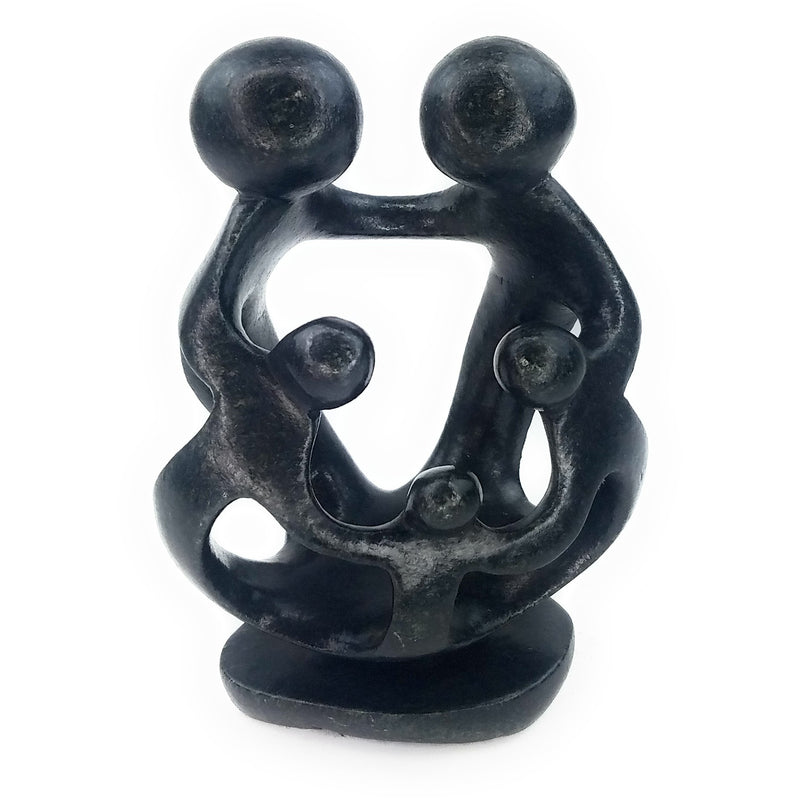 Ukama Family Of 5 Hand Carved In Zimbabwe