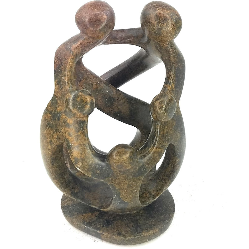 Ukama Family Of 5 Hand Carved In Zimbabwe