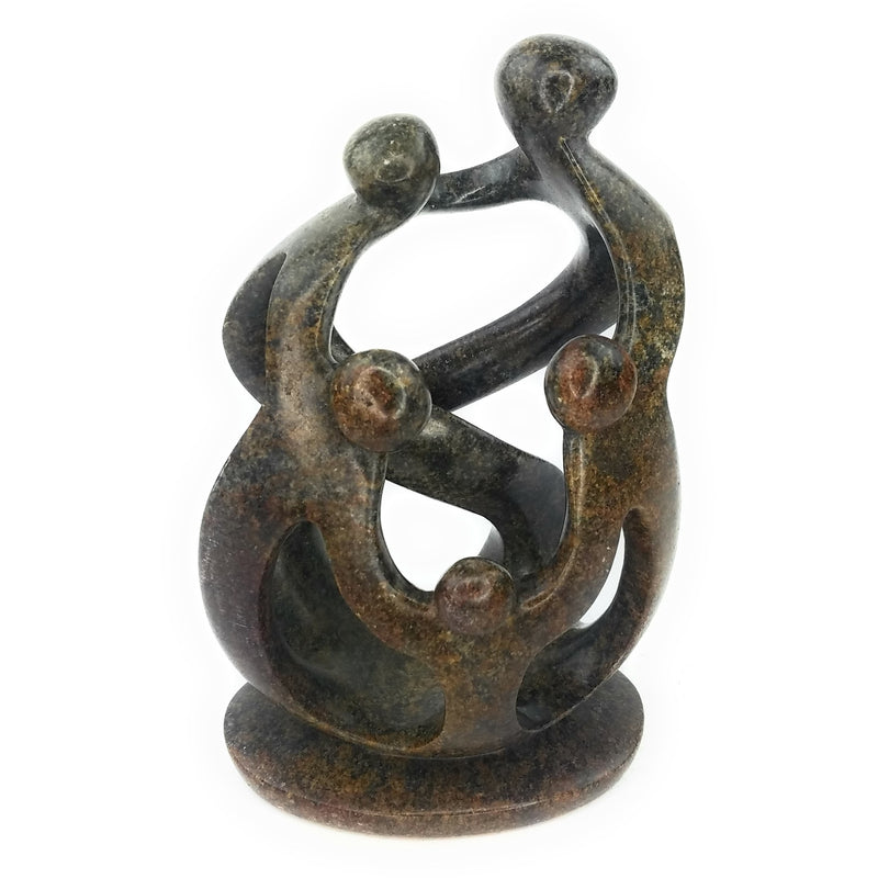 Ukama Family Of 5 Hand Carved In Zimbabwe