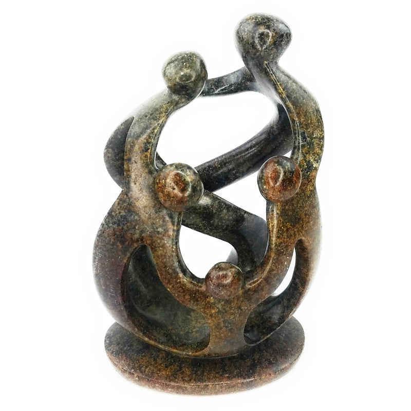 Ukama Family Of 5 Hand Carved In Zimbabwe