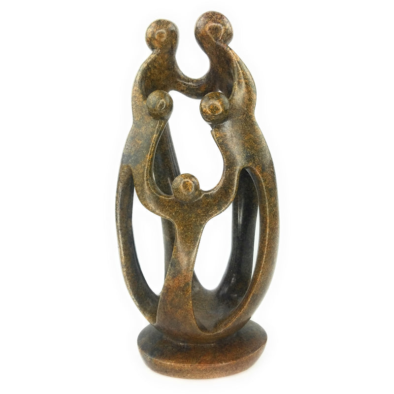 Ukama Family Of 5 Hand Carved In Zimbabwe