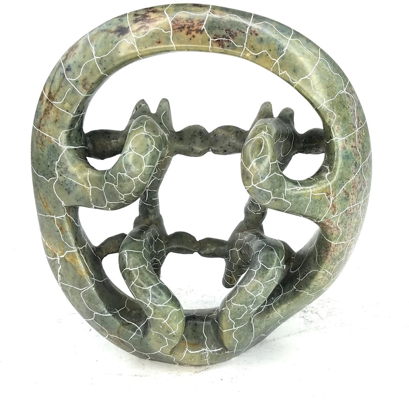 Giraffe Family Hand Carved In Zimbabwe