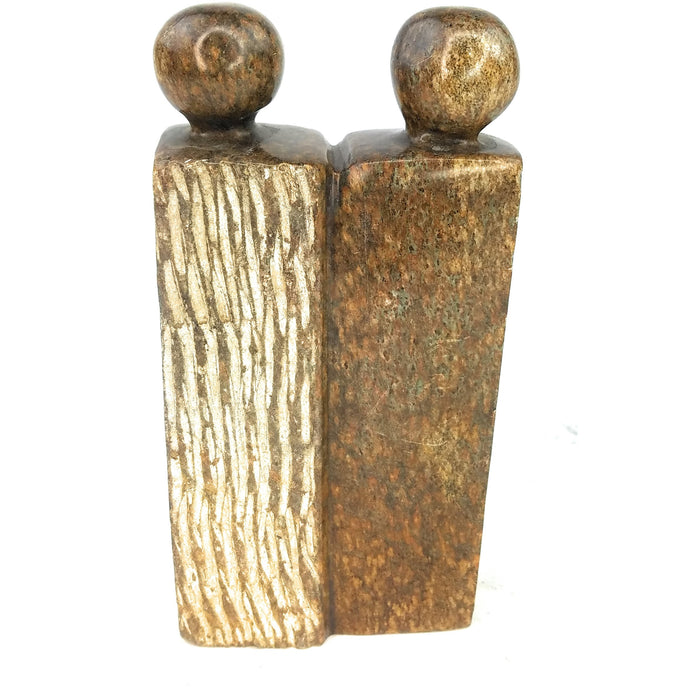 Abstract Couple Hand Carved In Zimbabwe