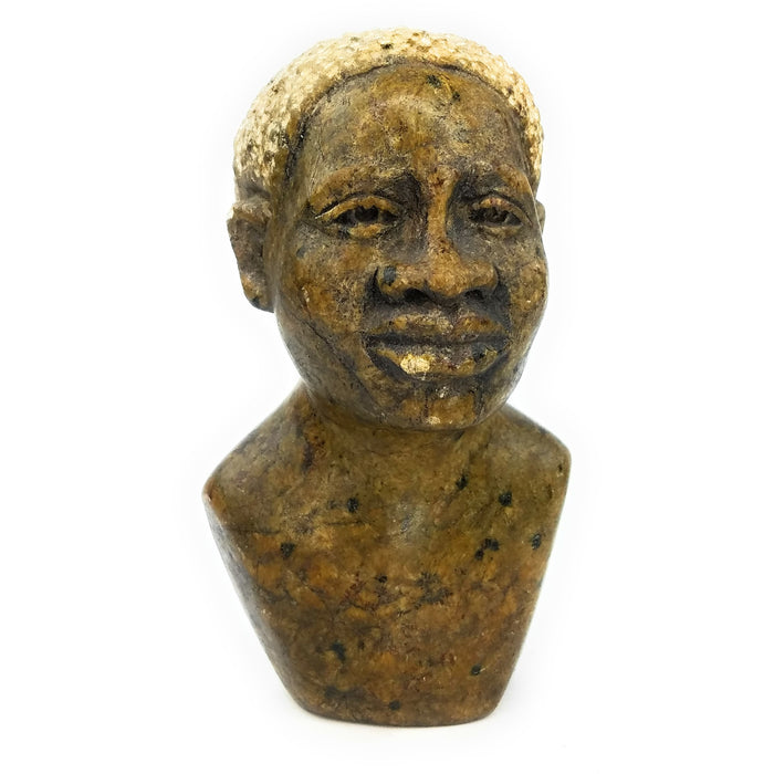 Shona Stone Female Bust Handmade In Zimbabwe