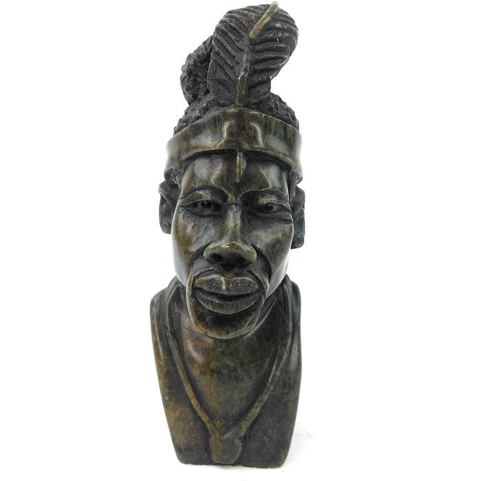 Shona Chief Bust Handmade In Zimbabwe