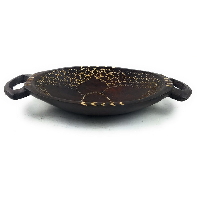 Oval Jacaranda Bowl Hand Carved In Zimbabwe