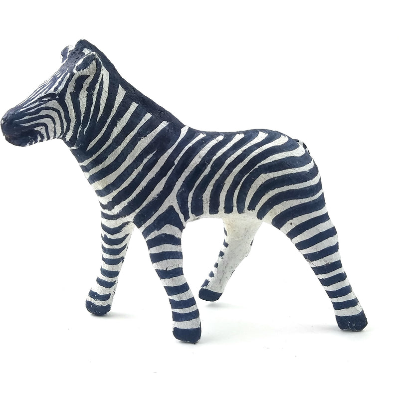 Zebra Sculpture Handmade In Zimbabwe