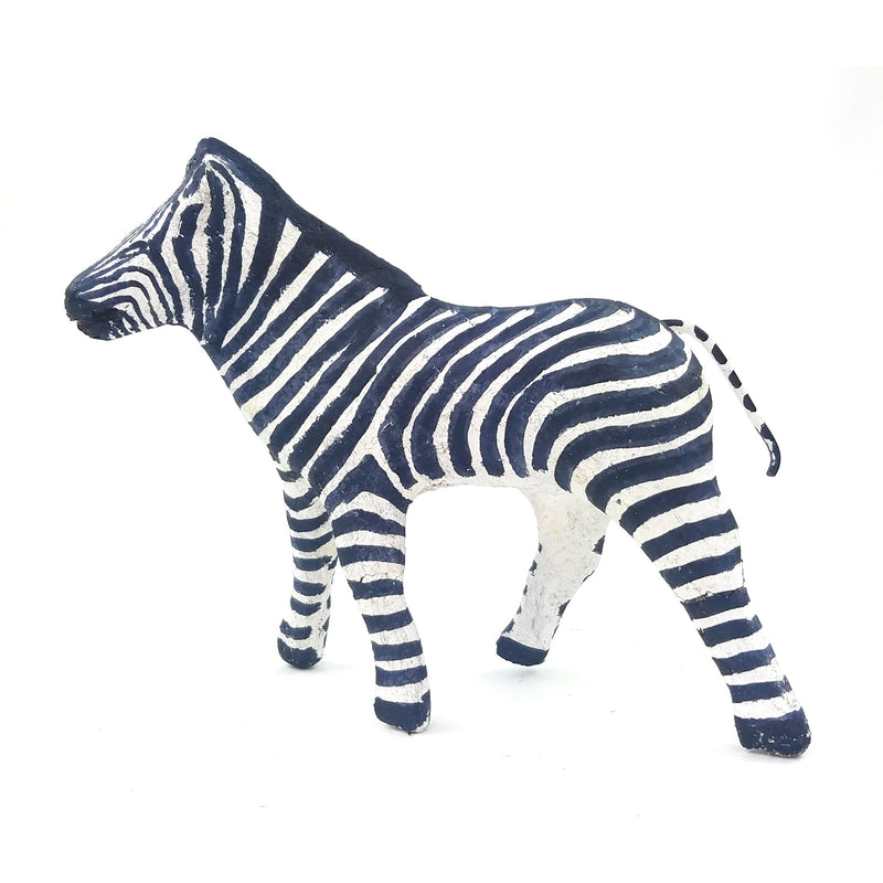 Zebra Sculpture Handmade In Zimbabwe