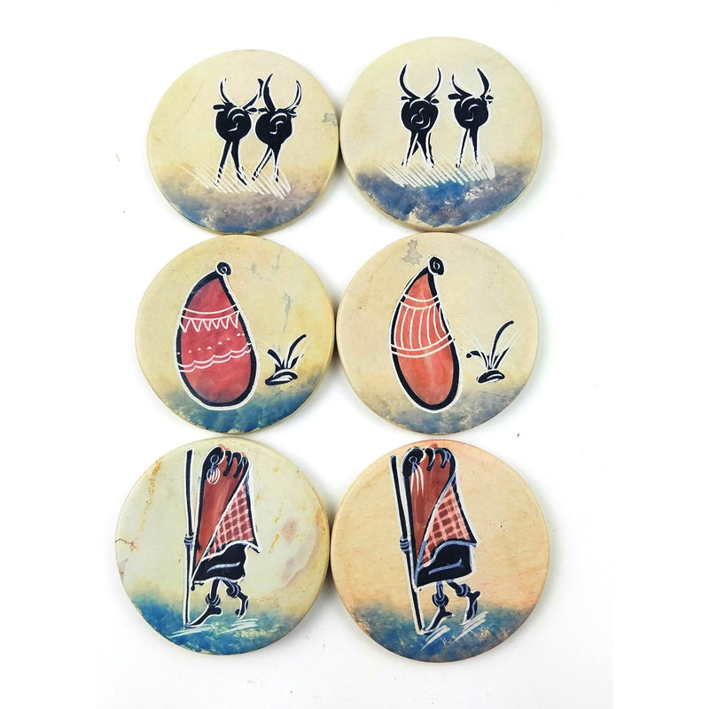 Coaster Set Massai - 6 Piece Set