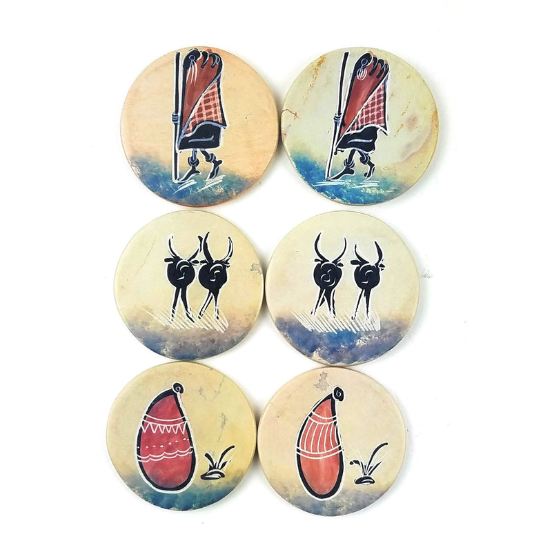 Coaster Set Massai - 6 Piece Set