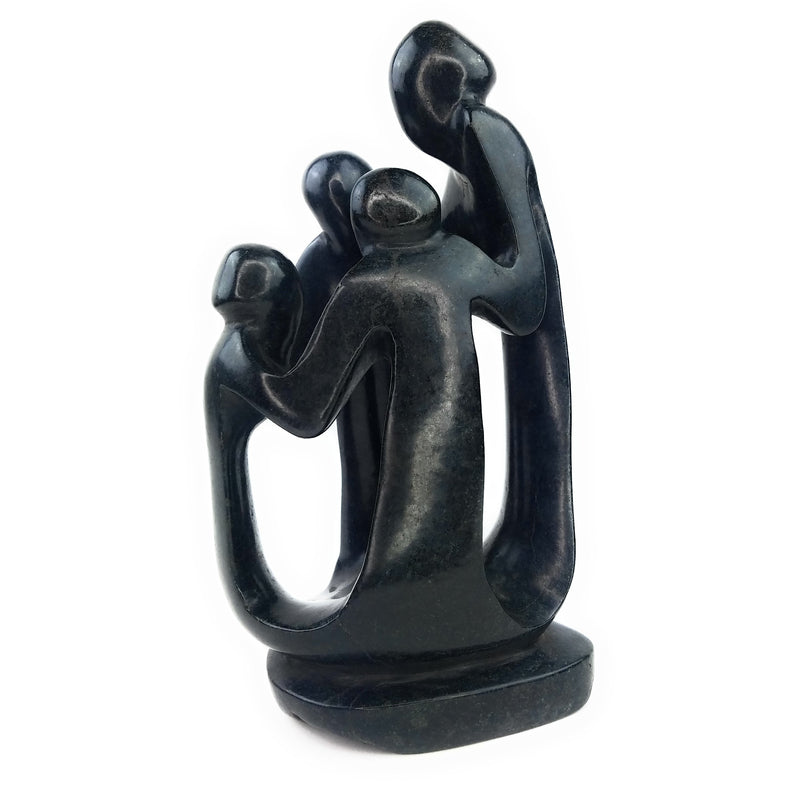 Ukama Family Of 4 Hand Carved In Zimbabwe