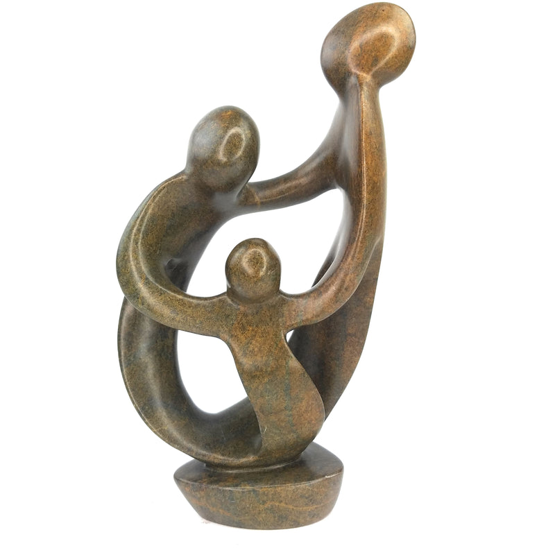 Ukama Family Of 3 Hand Carved In Zimbabwe