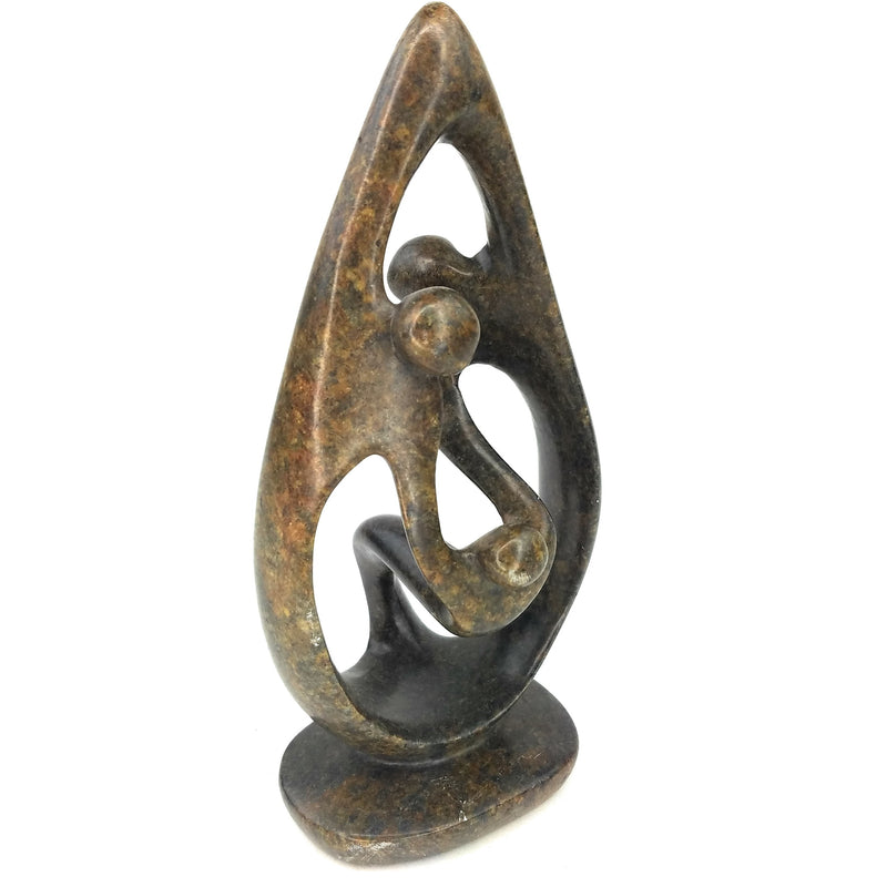 Ukama Family Of 3 Hand Carved In Zimbabwe