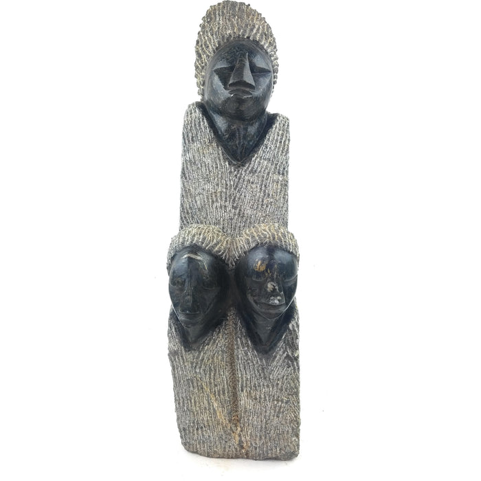 Mother and Children Hand Carved In Zimbabwe