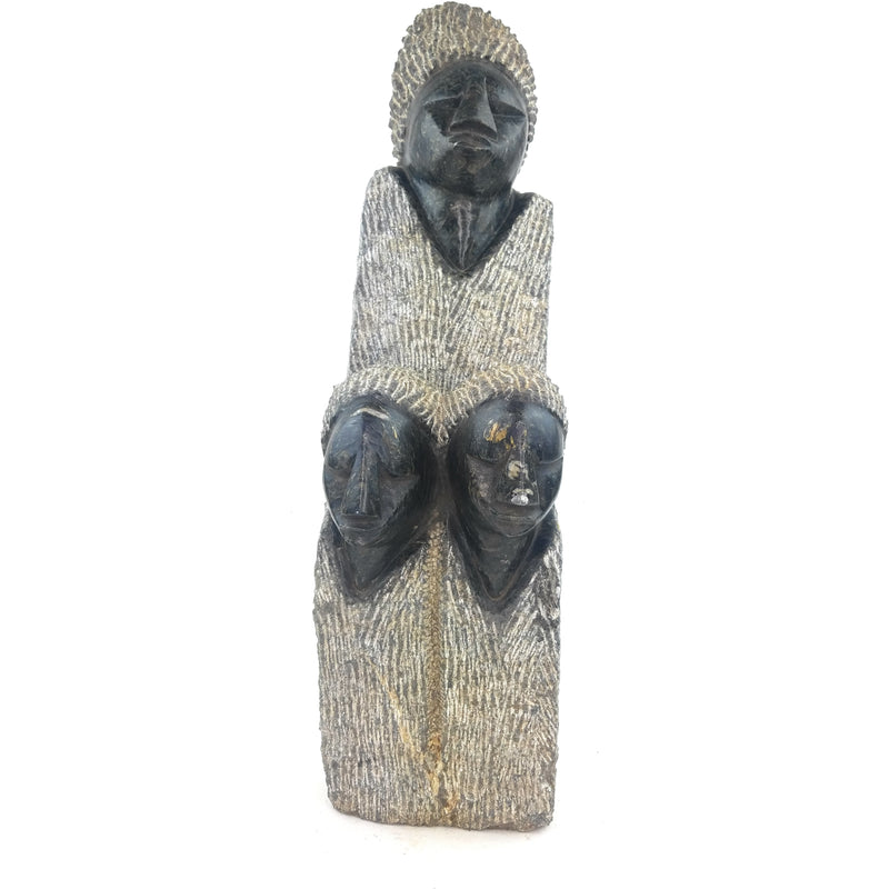 Mother and Children Hand Carved In Zimbabwe