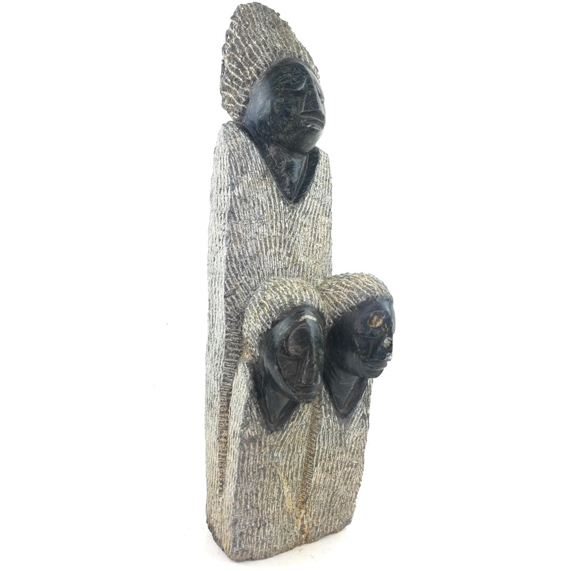 Mother and Children Hand Carved In Zimbabwe