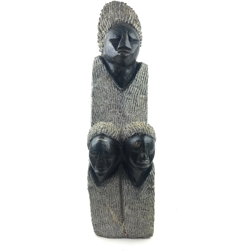 Mother and Children Hand Carved In Zimbabwe