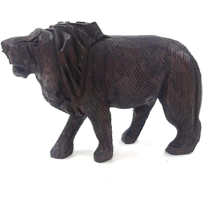 Ironwood Lion Hand Carved In Zimbabwe