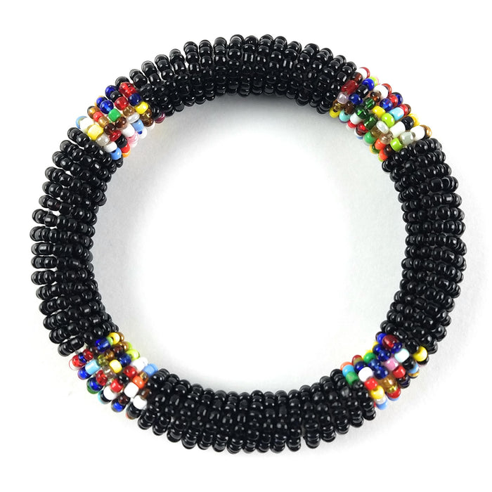 Massai Bead Bracelet - Black