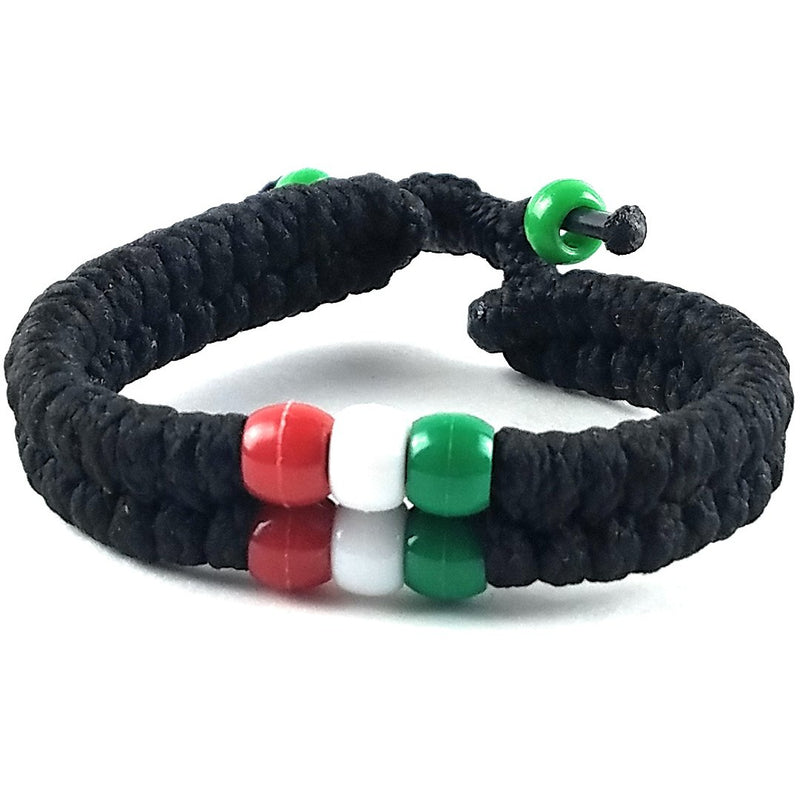 African Bead Shoelace Bracelet