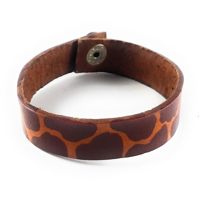 Giraffe Leather Bracelet