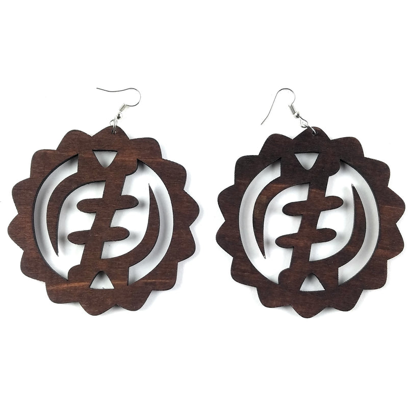 Gye Nyame Symbol African Earrings