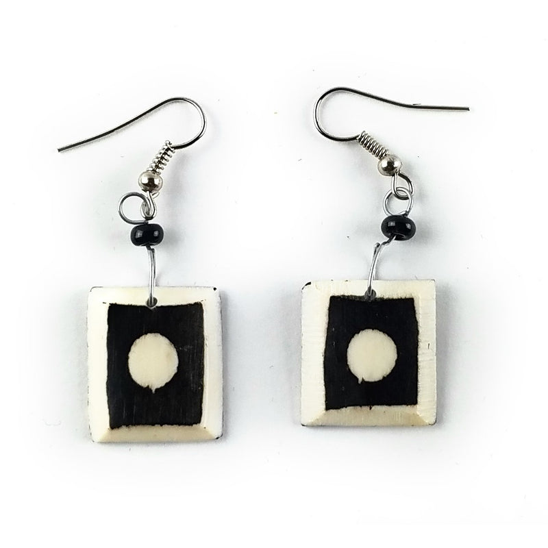Afrocentric Bone  Earrings
