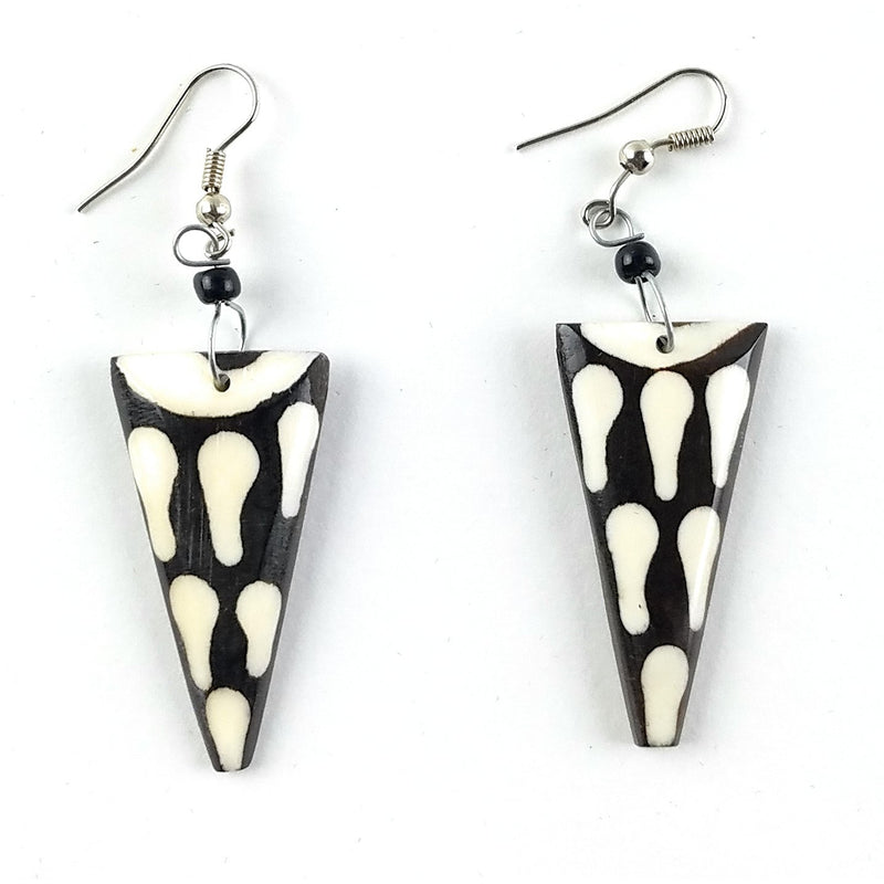 Afrocentric Bone  Earrings
