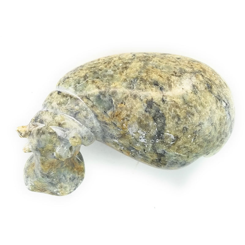 Resting Hippo Hand Carved In Zimbabwe