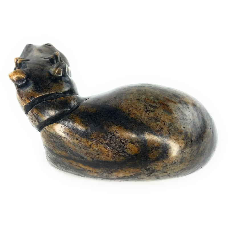 Resting Hippo Hand Carved In Zimbabwe