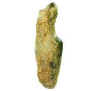 Hand-carved Abstract Couple sculpture in Green Serpentine stone