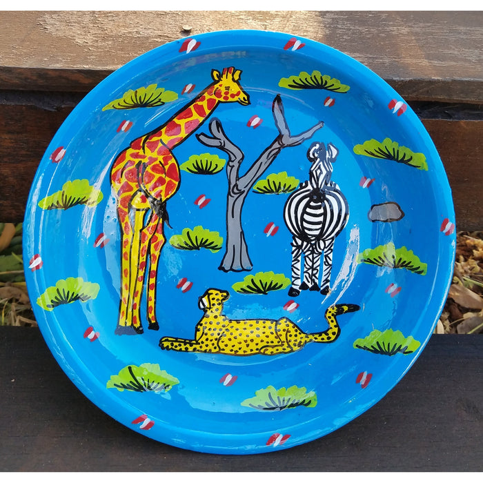 Painted Plate  - Safari Animals