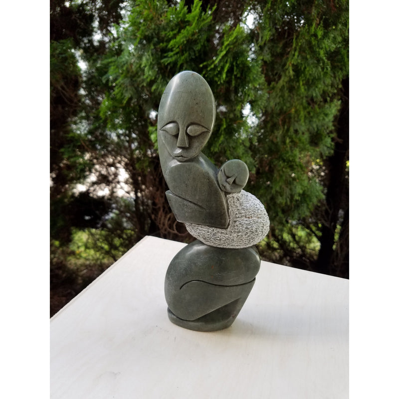 Mother and Child Hand Carved In Zimbabwe